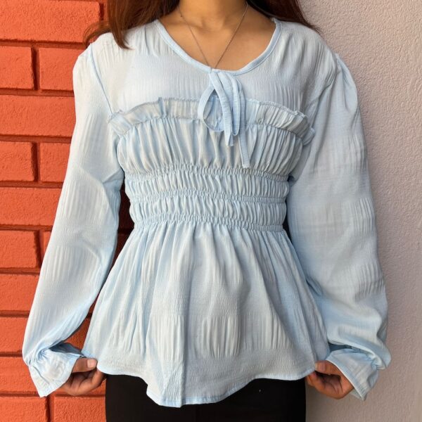 P304elasticatedbluetop