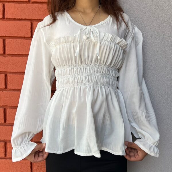 P304elasticatedwhitetop