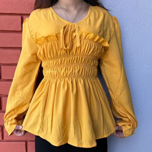 P304elasticatedyellowtop