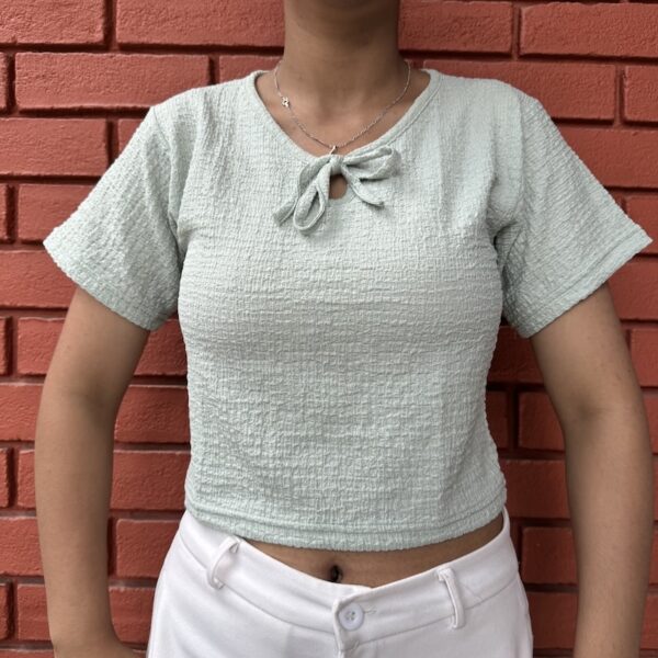 P7006MintGreenTieUpTops