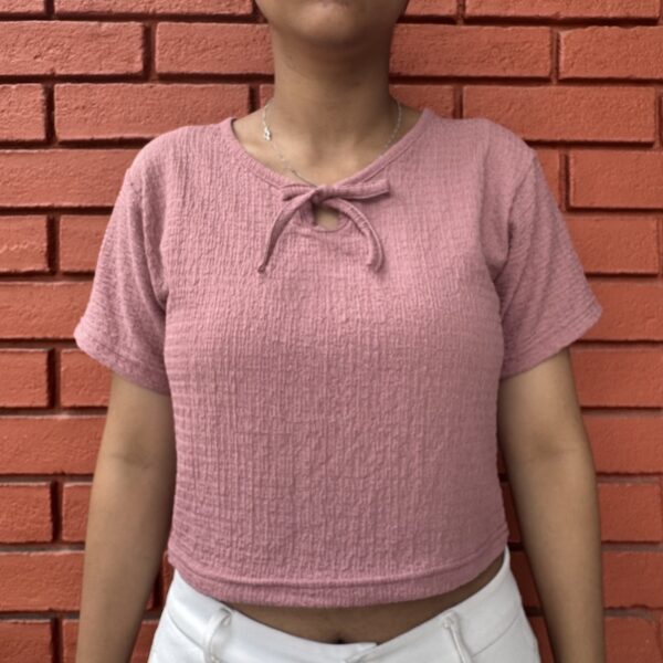 P7006PinkTieUpTops