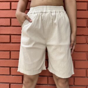 P7010CreamStretchableSHorts