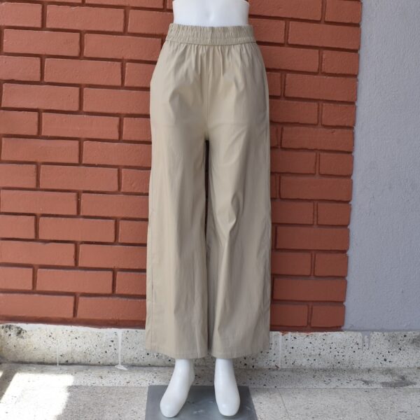 P2001BeigeTwillFlarePlazo