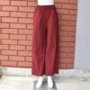 P2001MaroonTwillFlarePlazo