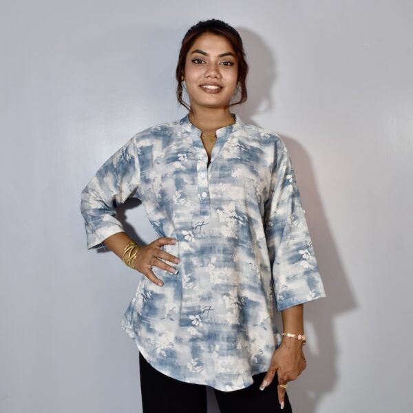 P3010SkyBluePrintedTops